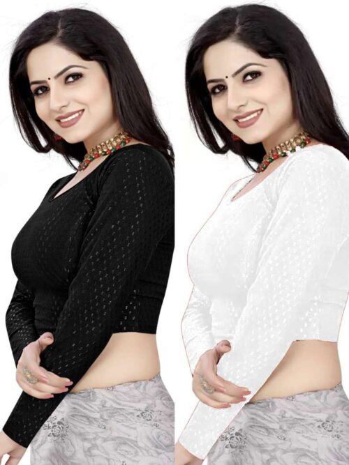 SCUBE DESIGNS Women Round Neck Full Sleeve Blouse