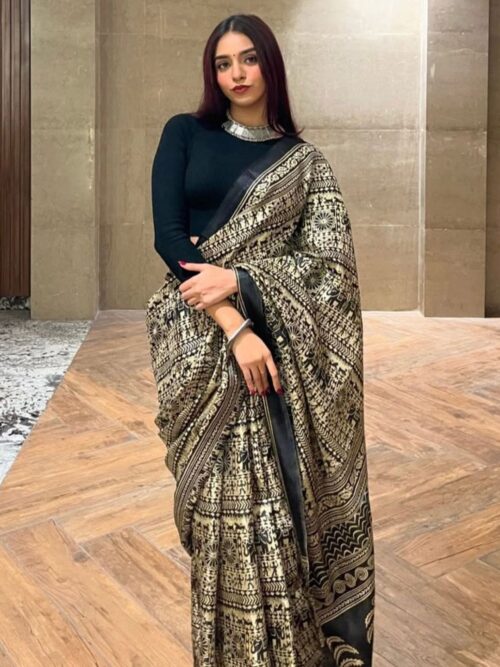 KALINI Ethnic Motifs Printed Saree