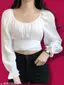 White colour Cotton blade Top women & girls