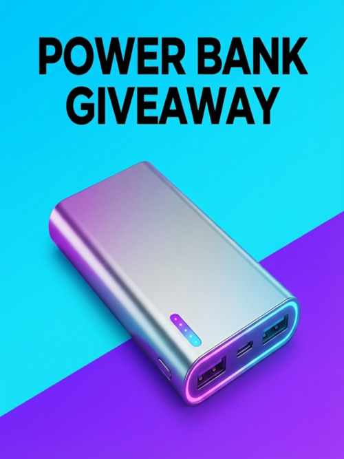 Free Entry to Win Power Bank