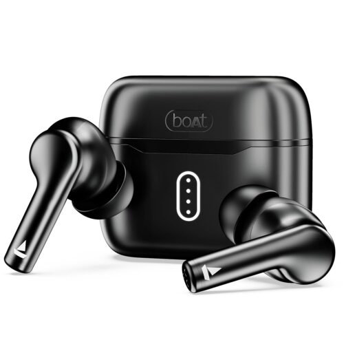 boAt Airdopes 141 Pro Buds, 13mm Drivers, Metallic Finish, 60HRS Battery, 4Mics ENx, Fast Charge, IPX5, v5.3 Bluetooth TWS in Ear Earbuds Wireless Earphones with mic (Obsidian...