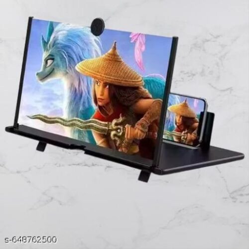 Mobile Phone Holder With Video Screen Amplifier