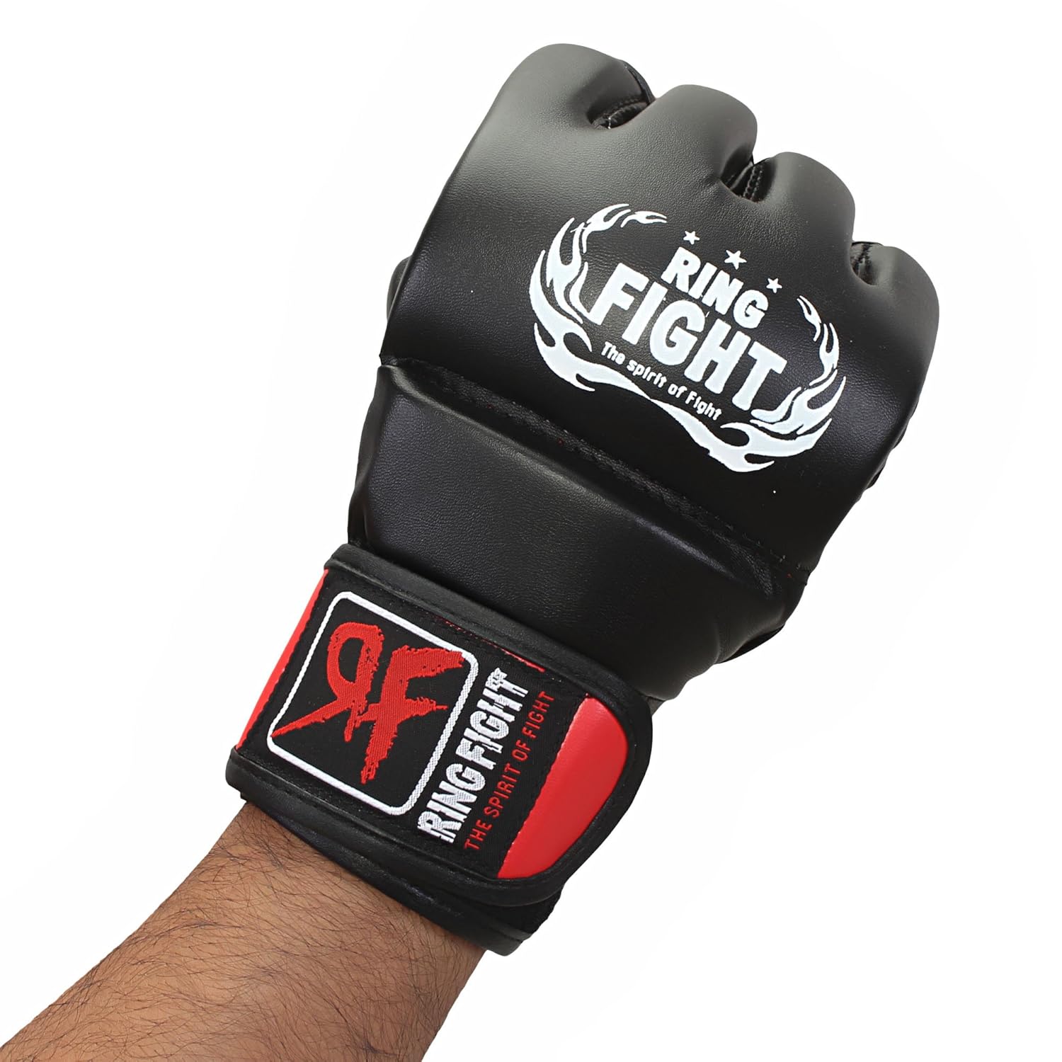 RF-TPGG-12L MMA Gloves, Large/X-Large (Black/Red)