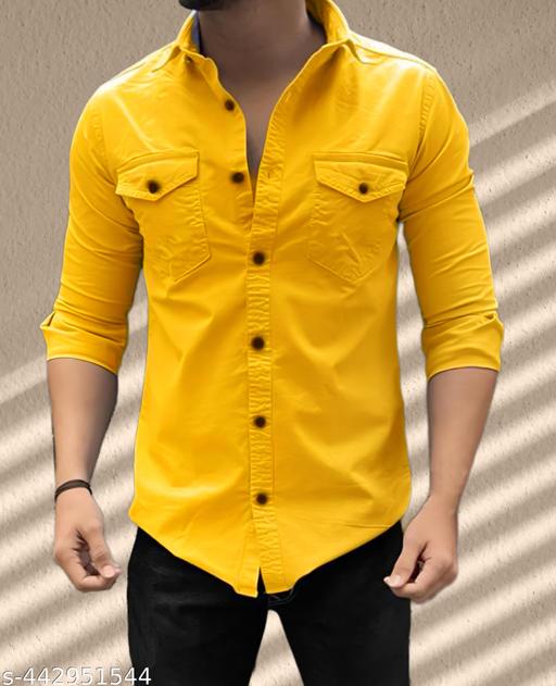 Latest Fancy Double Pocket Shirts For Men