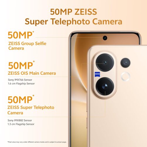 Vivo V60 5G (Auspicious Gold, 12GB RAM, 256GB Storage) with No Cost EMI/Additional Exchange Offers