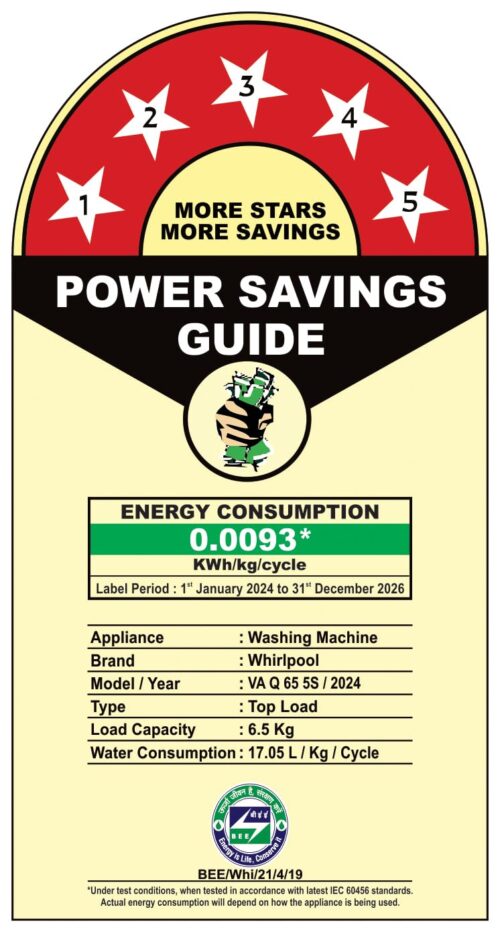 Whirlpool 6.5 Kg 5 Star MAGIC CLEAN PRO Fully Automatic Top Load Washing Machine (MAGIC CLEAN PRO SW 6.5 (H) GREY 10YMW with In-Built Heater)