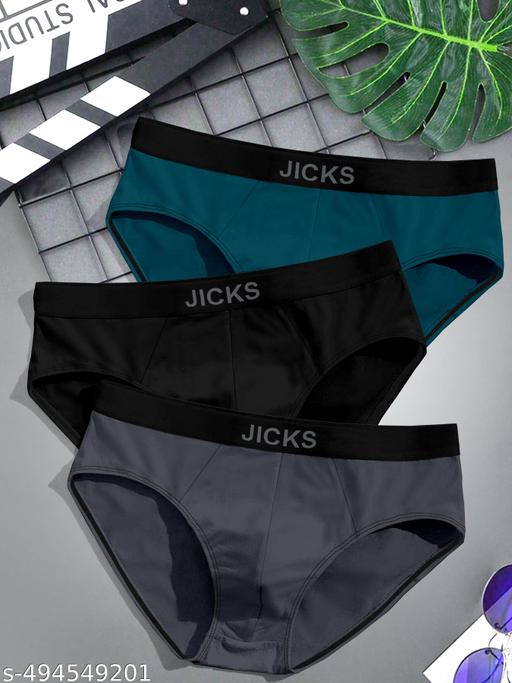 Jicks Men’s Ultra-Comfort Nylon Underwear with Stretch & Anti-Bacterial Protection