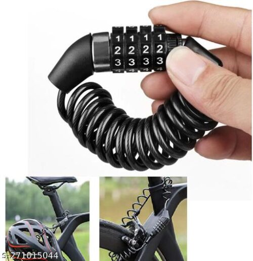Bicycle Lock Steel Cable Chain Security Password 4 Digit Lock Anti-Theft Combination Number Code Safety Bike Bicycle