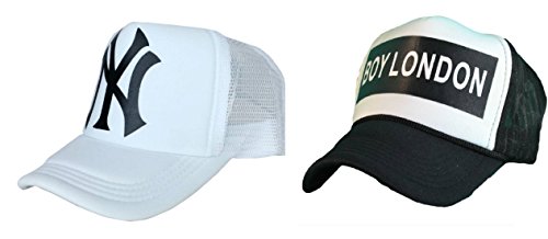Michelangelo Boy London Half Mesh Cap and White