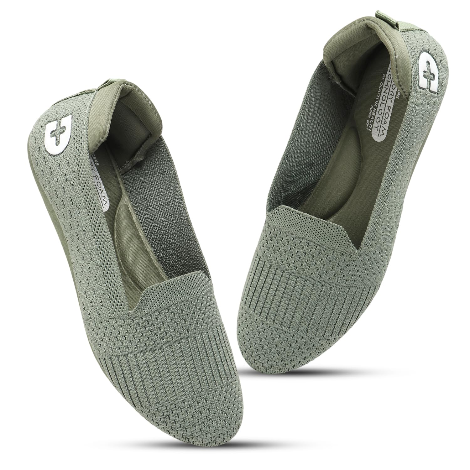 DOCTOR HEALTH SUPER SOFT Women’s Memory Foam Walking & Running Shoes | Lightweight Slip-On Sneakers for Gym, Training, Casual & Everyday Use | Flexible, Soft Cushion Athletics…