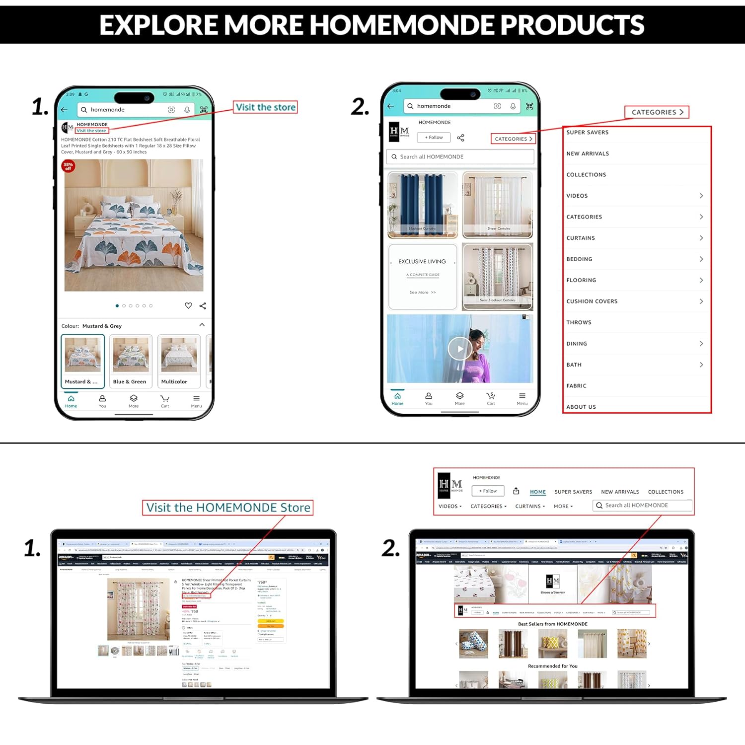 HOMEMONDE Solid Blackout Curtains 9 Feet for Long Door Set of 2,Faux Silk 97% Blackout Thick Curtain for Living Room,Bedroom,Room Privacy and Thermal Insulation 108 Inch,(Dark…