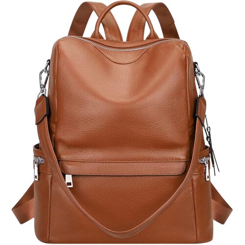 Leather Backpack for Women Elegant Backpack Purse Ladies Leather Shoulder Fitting Gift for Sister, Mother Bhabhi Birthday Christmas