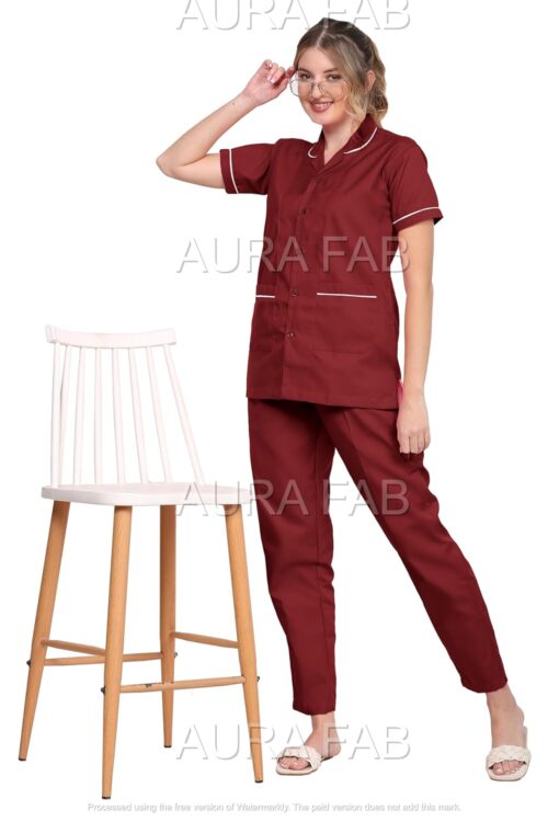 Nurse Dress Hospital Staff, Clinics, Home Health, Nanny Uniforms, Nurse Uniforms - Polyster/Viscose